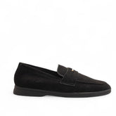 Europeon Union Women Black Chamois Shoes #3234